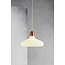 Hanglamp koper, staal glas peer E27 290mm Ø