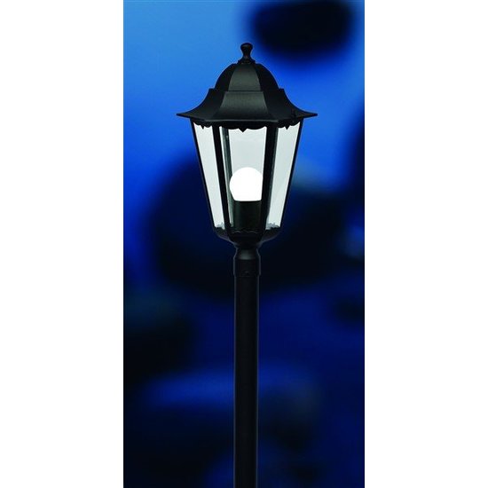 Pollerleuchte aus schwarzem Metall E27 IP44 1000 mm hoch