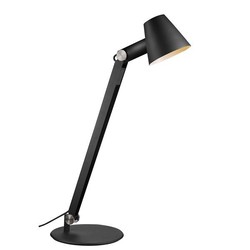 Lampe de bureau noire ou grise E27 flexible 750mm haut