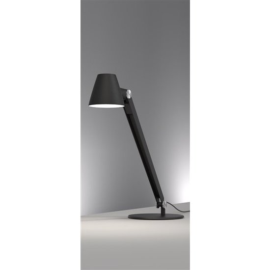 Schreibtischlampe schwarz oder grau E27 flexibel 750mm hoch