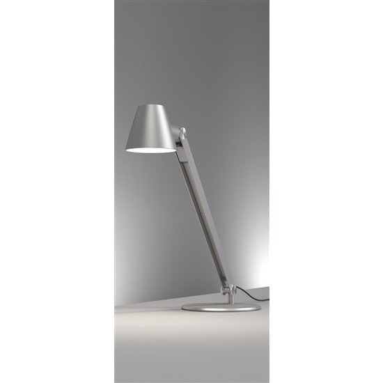 Schreibtischlampe schwarz oder grau E27 flexibel 750mm hoch