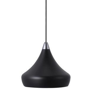 Luminaire suspendu noir E27 conique 300mm