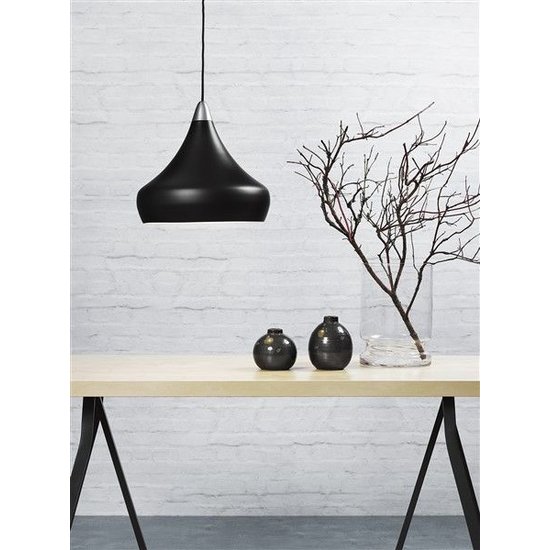 Hanglamp  zwart E27 conisch 300mm Ø