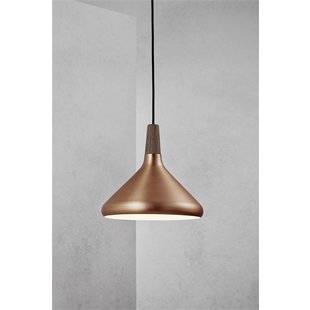 Pendant light copper, black, white or gray conical E27 270mm Ø