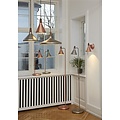 Pendant lamp with steel frame and FSC-certified oiled walnut top, Ø39 cm, height 27 cm, E27 fitting max. 60W, dimmable