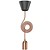 Hanging lamp copper-white-black-blue-green-red-purple 2500mm