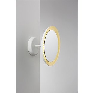 Applique miroir salle de bain blanche LED 8W IP44 Ø 300mm