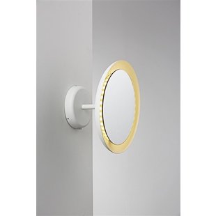 Wandlamp badkamer spiegel wit LED 8W IP44 300mm Ø