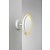 Aplique de baño espejo blanco LED 8W IP44 300mm Ø