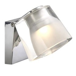 Wall light bathroom LED white or chrome 3W 105mm wide