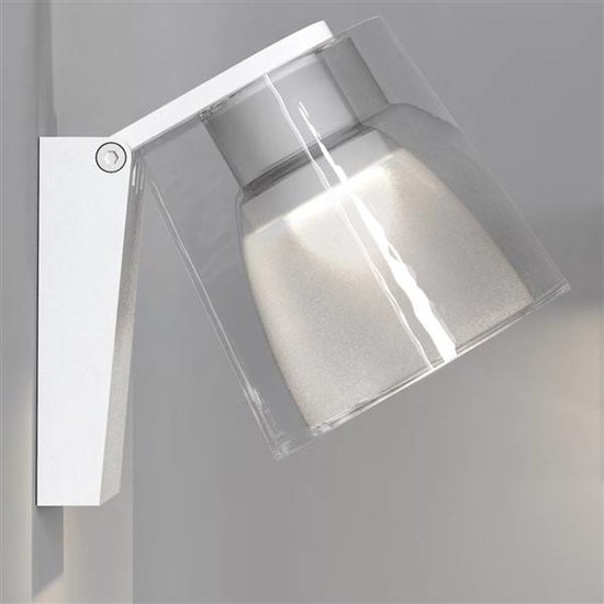 Aplique de baño LED blanco o cromo 3W de 105mm de ancho