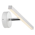 IP S13 bathroom wall light LED 5.6W 400mm wide IP44 waterproof, warm white 2700K, white or brushed steel