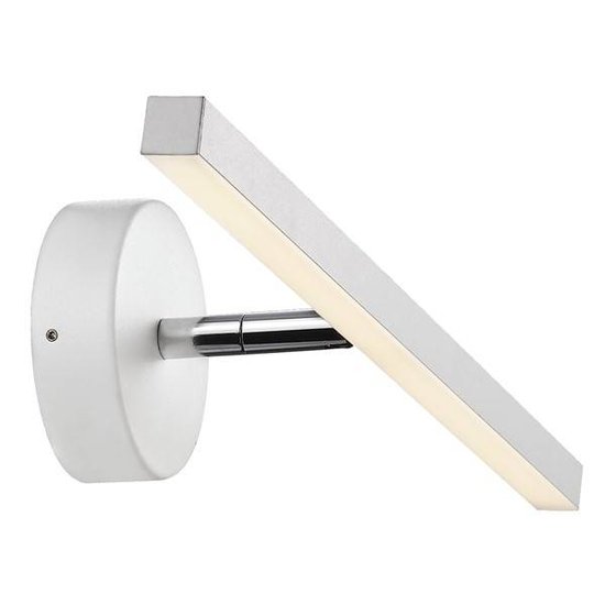 IP S13 bathroom wall light LED 5.6W 400mm wide IP44 waterproof, warm white 2700K, white or brushed steel