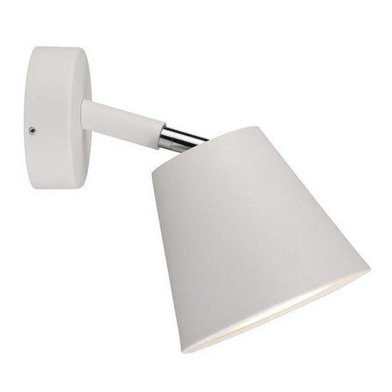 Badezimmerwandleuchte weiß oder grau drehbar 80° GU10 125mm Ø