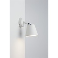 Badezimmerwandleuchte weiß oder grau drehbar 80° GU10 125mm Ø