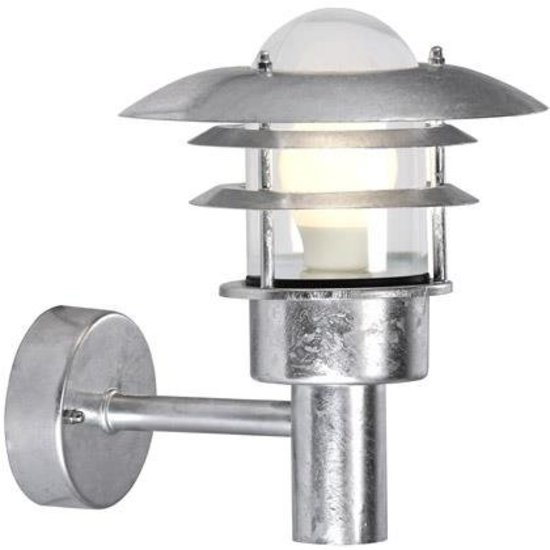 Außenwandleuchte schwarz oder grau E27 IP44 220mm Ø