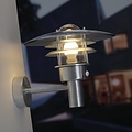 Wandlamp buiten industrieel zwart-wit-grijs E27 IP44 320