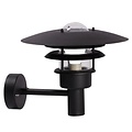 Wandlamp buiten industrieel zwart-wit-grijs E27 IP44 320