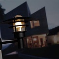 Wandlamp buiten industrieel zwart-wit-grijs E27 IP44 320