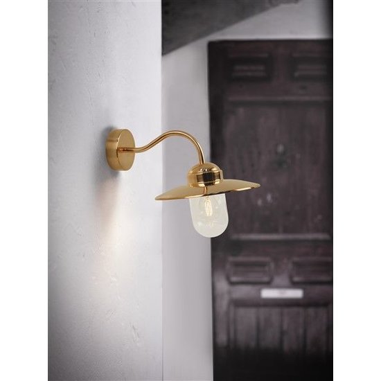 Lámpara de pared exterior de estilo rústico, color cobre-óxido-negro-gris, casquillo E27, 280 mm.