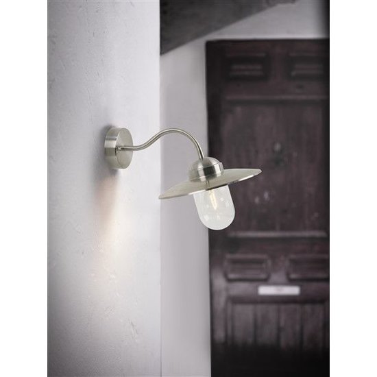 Wandleuchte im Landhausstil für den Außenbereich, kupfer-rost-schwarz-grau, E27, 280 mm