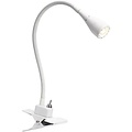 Abrazadera para lámpara de escritorio LED blanca o negra flexible 300mm