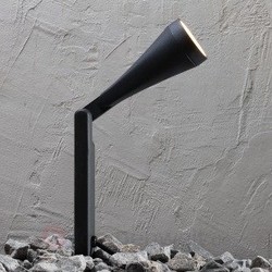 Mono Bodenspot schwarz Metall GU10 IP44 190mm schwenkbar