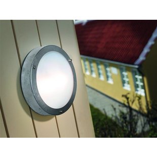 Wandlamp buiten kajuit gegalvaniseerd, inox IP54 G9 200 Ø