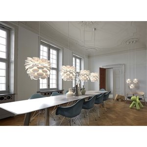 Luminaire suspendu fleur blanc E27 500mm diamètre