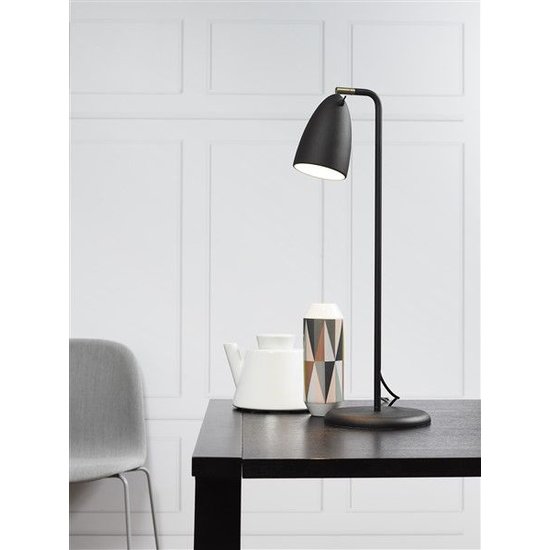 Schreibtischlampe LED weiß-schwarz-grau-gebürsteter Stahl GU10 3W 630