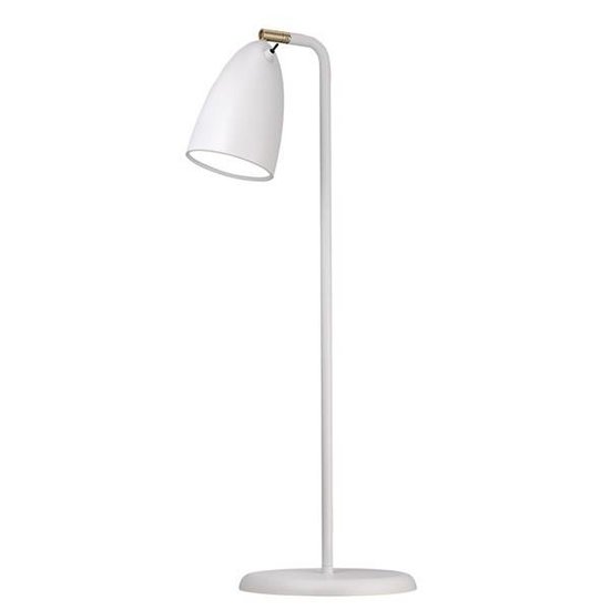 Bureaulamp LED wit-zwart-grijs-geborsteld staal 3W 630