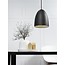 Pendant light black-white-grey-brushed steel E27 200mm