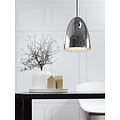Suspension noir-blanc-gris-acier brossé E27 200mm