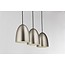 Pendant light grey conic E27x3 1130mm wide