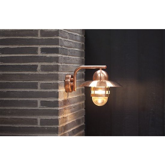 Aplique de exterior cobre o galvanizado E27 280mm Ø