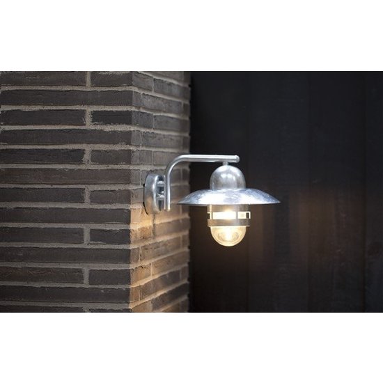 Outdoor wall light copper or galvanized E27 280mm Ø