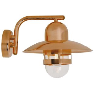 Outdoor wall light copper or galvanized E27 280mm Ø