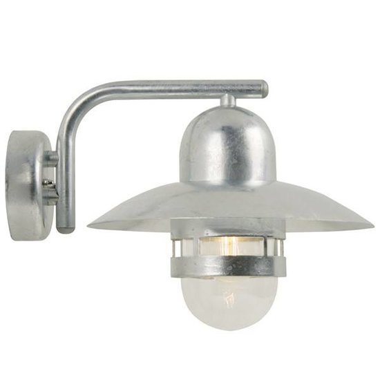 Wandlamp landelijk koper of gegalvaniseerd E27 280mm Ø