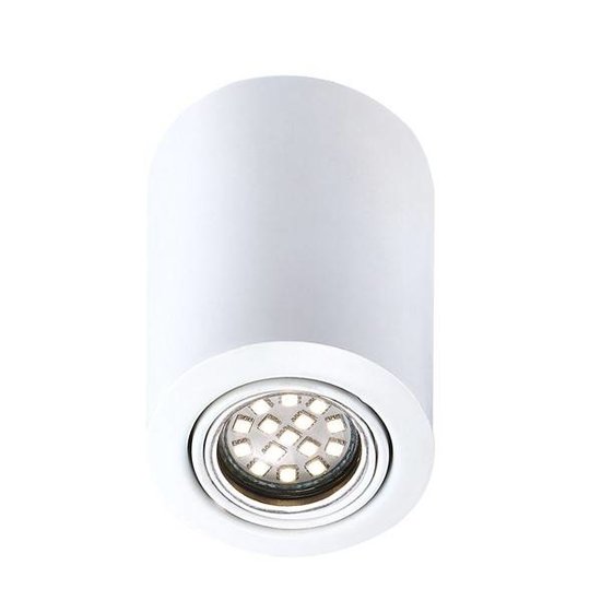 Plafondlamp zwart, wit of grijs GU10 rond 117mm hoog