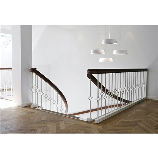 Pendelleuchte LED weiß oder grau rund 14,5W 360mm Ø