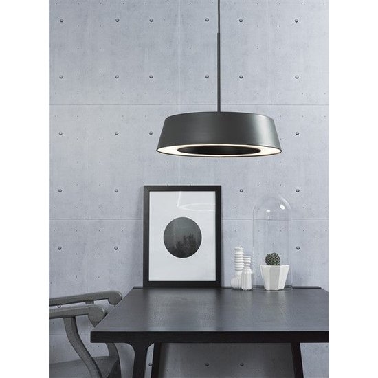 Luminaire suspendu LED blanc ou gris rond 14,5W 360mm Ø