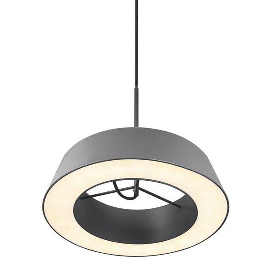 Lámpara colgante LED blanca o gris redonda 14,5W 360mm Ø