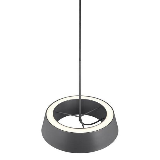 Luminaire suspendu LED blanc ou gris rond 14,5W 360mm Ø