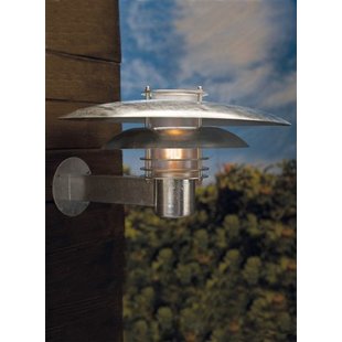 Outdoor wall light copper or grey E27 IP44 390mm Ø