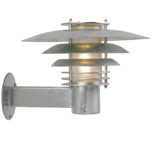 Outdoor wall light copper or galvanized E27 IP54 310mm Ø