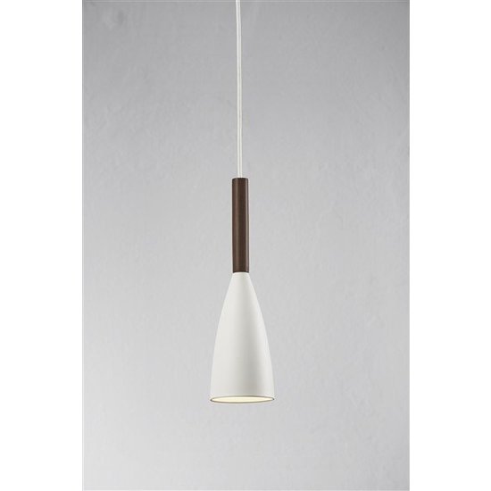 Lámpara colgante diseño negro, blanco o gris cónica E27 355mm