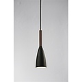 Hanglamp design zwart, wit of grijs conisch E27 355mm