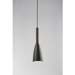 Pendant light design black, white or gray conic E27 355mm