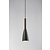 Luminaire suspendu design noir, blanc ou gris conique E27 355mm
