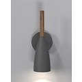 Wall light design white, black or grey GU10 260mm high